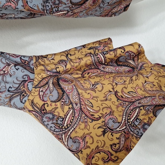 One World Fairycore Whimsigoth Y2K Bell Sleeve Multicolor Blouse Size S - Picture 4 of 15